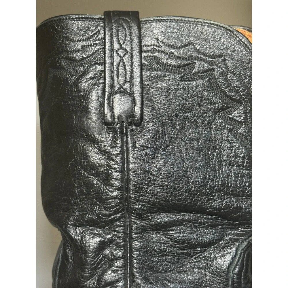 Lucchese 2000 Western Embroidery Leather Roper Boots | USA Made | Men’s 8.5 D